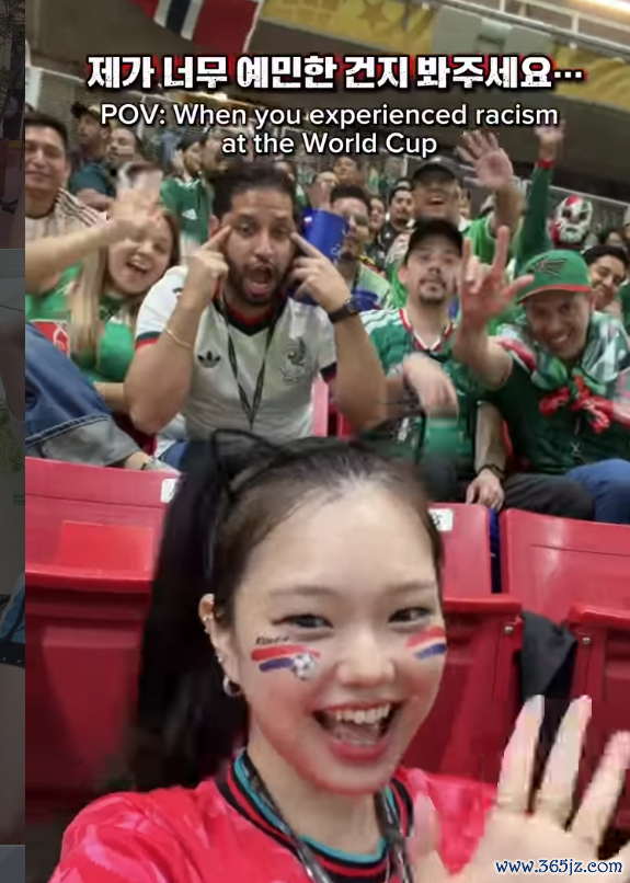 韩国博主在酬酢平台上所共享视频中的画面