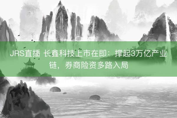 JRS直播 长鑫科技上市在即:撑起3万亿产业链,券商险资多路入局